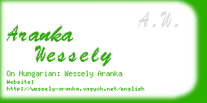 aranka wessely business card